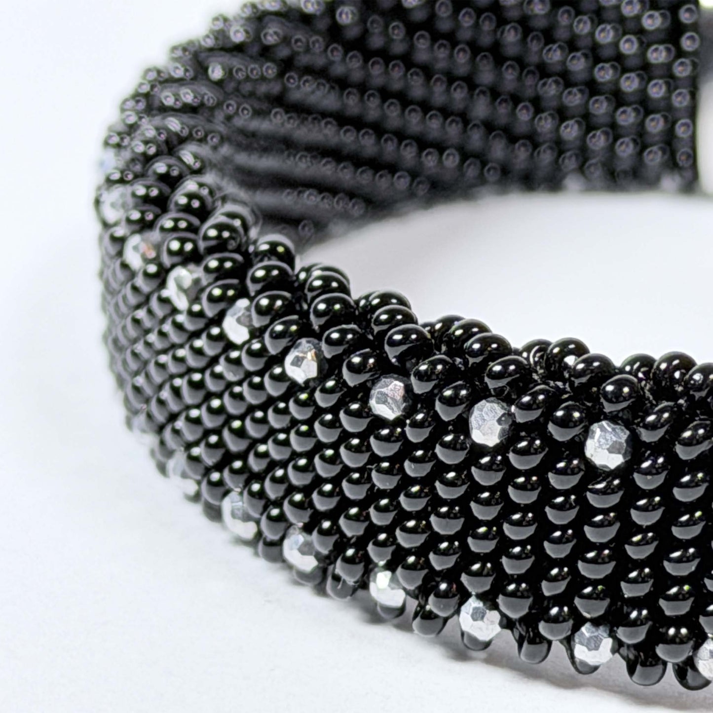 Black (silver color dots)