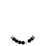 Faceted beads / Black color 1 white color