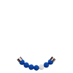 Glass beads / Classic blue 1 white