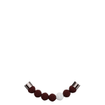 Glass beads / Espresso brown 1 white