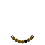 Faceted beads / Gold color 1 black color