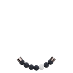 Glass beads / Steel grey 1 white