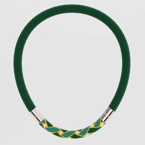Vevd ornamenthalskjede (Grønn)