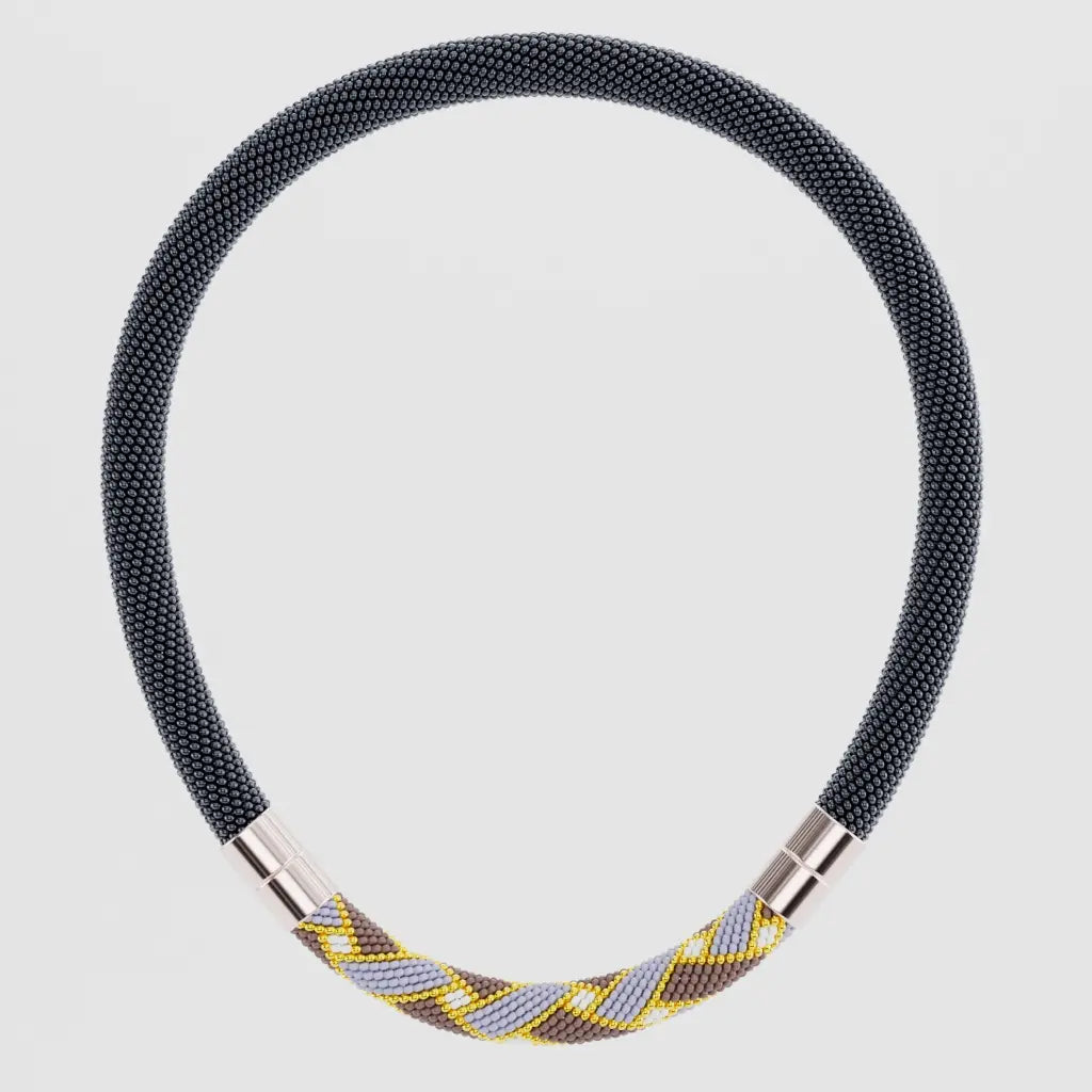 Weawed Ornament Necklase