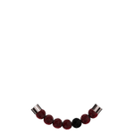 Faceted beads / Red color 1 black color