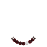 Faceted beads / Red color 1 white color