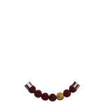Faceted beads / Red color 1 gold color