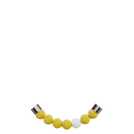 Glass beads / Mustard gold 1 white