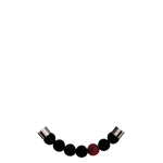 Faceted beads / Black color 1 red color